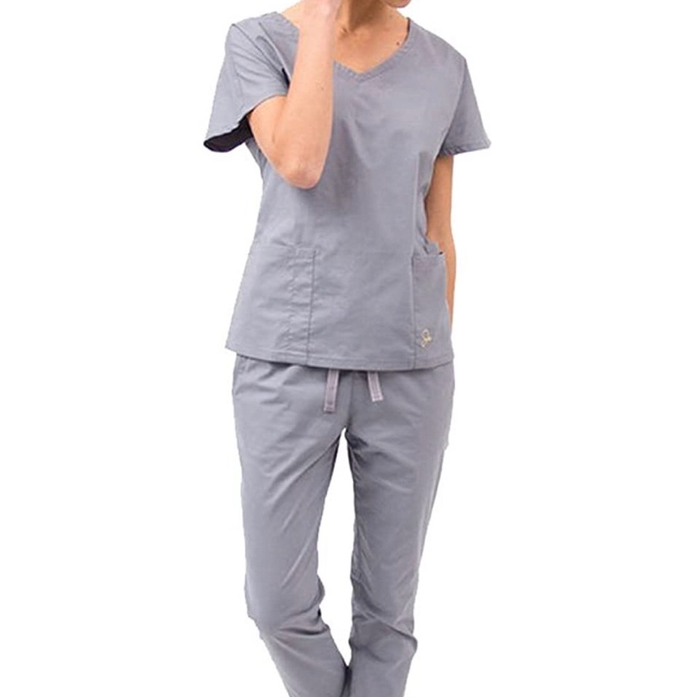 jaanuu scrub set in grey